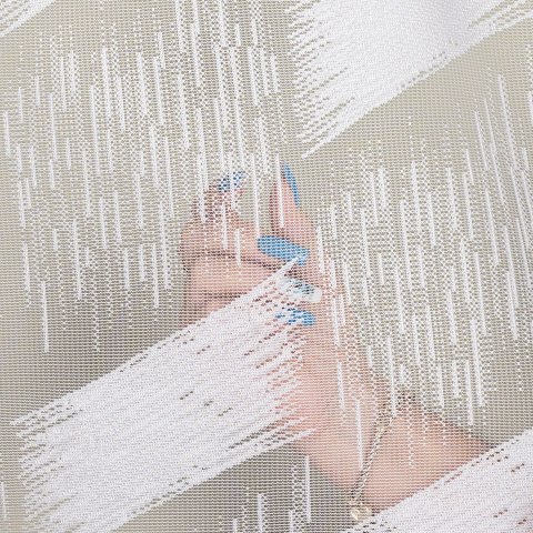 Firanka żakardowa ze wzorem po całości, wys. 250cm, kolor biały 107307/000/001/000250/1