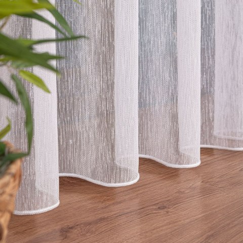Firanka fantazyjna z ołowianką, wys. 250 cm, kolor biały 021103/OLO/001/000250/1