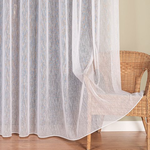 Firanka fantazyjna z ołowianką, wys. 250 cm, kolor biały 021103/OLO/001/000250/1