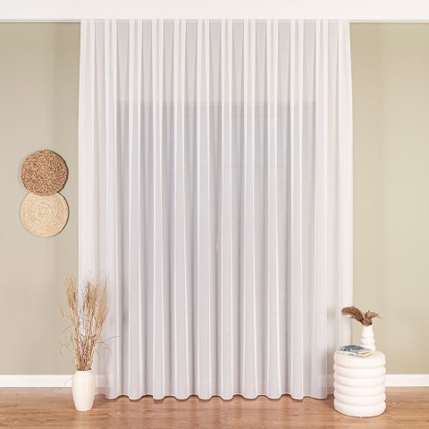 Firanka fantazyjna z ołowianką, wys. 300cm, kolor biały 017580/OLO/001/000300/1