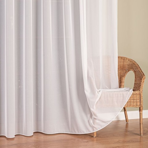 Firanka fantazyjna z ołowianką, wys. 300cm, kolor biały 017580/OLO/001/000300/1