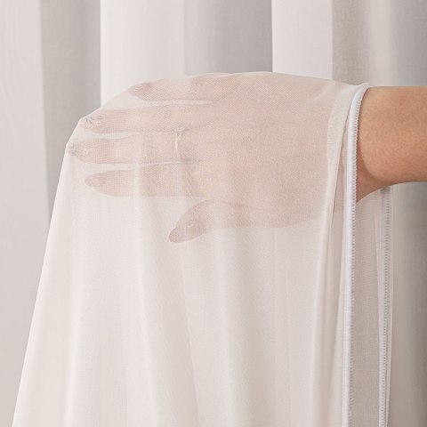 Firanka fantazyjna z ołowianką, wys. 300cm, kolor 002 krem 017580/OLO/002/000300/1