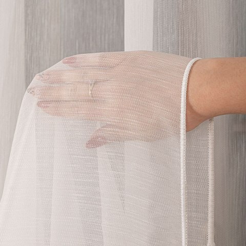 Firanka fantazyjna z ołowianką, wys. 300cm, kolor 002 kremowy 018561/OLO/002/000300/1