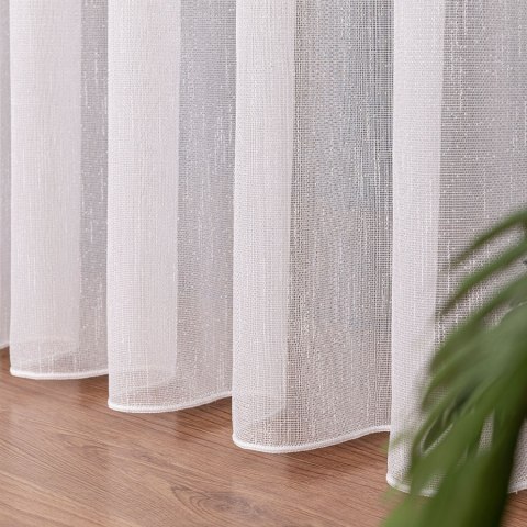 Firanka fantazyjna z ołowianką, wys. 320 cm, kolor biały 021102/OLO/001/000320/1