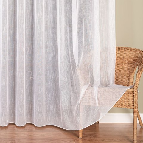 Firanka fantazyjna z ołowianką, wys. 320 cm, kolor biały 021102/OLO/001/000320/1