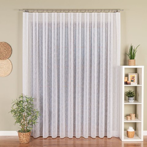 Firanka fantazyjna z ołowianką, wys. 320 cm, kolor biały 021103/OLO/001/000320/1