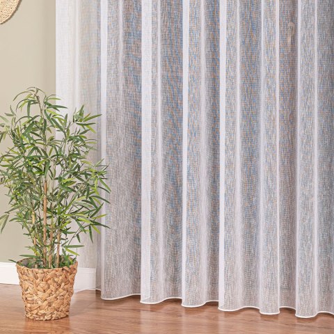 Firanka fantazyjna z ołowianką, wys. 320 cm, kolor biały 021103/OLO/001/000320/1