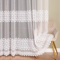 Firanka haftowana na markizecie, pasowa, wys. 280cm, kolor biały 009363/433/001/000280/1