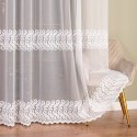 Firanka haftowana na markizecie, pasowa, wys. 280cm, kolor biały 009366/433/001/000280/1
