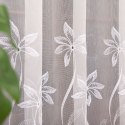 Firanka haftowana ze wzorem na samym dole, wys. 280cm, kolor biały 242779/768/001/000280/1