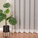Firanka haftowana ze wzorem na samym dole, wys. 300cm, kolor 010 offwhite 127677/768/010/000300/1