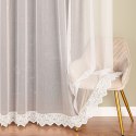 Firanka haftowana ze wzorem na samym dole, wys. 300cm, kolor 010 offwhite 127677/768/010/000300/1