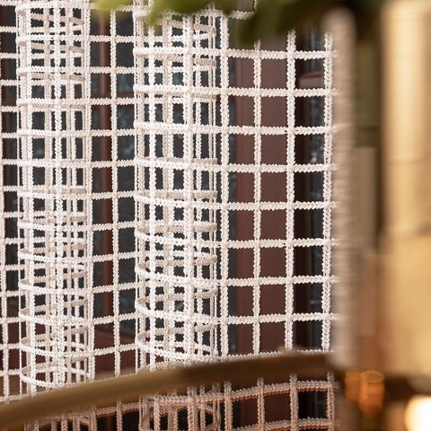 Firanka z aplikacją na markizecie, pasowa, wys. 280cm, kolor 202 biały z kremowym dolem 081773/433/202/000280/1