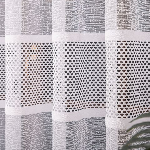 Firanka żakardowa pasowa, wys. 160cm, kolor biały 115065/000/001/000160/1