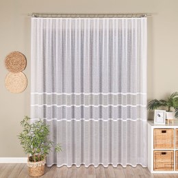 Firanka żakardowa pasowa, wys. 250cm, kolor biały 115065/000/001/000250/1