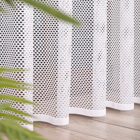 Firanka żakardowa pasowa, wys. 250cm, kolor biały 115065/000/001/000250/1