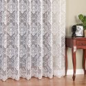 Firanka żakardowa ze wzorem po całości, wys. 240cm, kolor biały 022702/000/001/000240/1