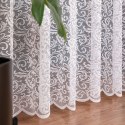 Firanka żakardowa ze wzorem po całości, wys. 250cm, kolor biały 022701/000/001/000250/1