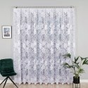 Firanka żakardowa ze wzorem po całości wys. 270cm, kolor biały 023338/000/001/000270/1