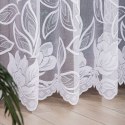 Firanka żakardowa ze wzorem po całości wys. 300cm, kolor biały 023338/000/001/000300/1