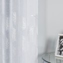 MARIETTA Firanka fantazyjna z ołowianką, wys. 300cm, kolor biały ze srebrnym nadrukiem 000261/OLO/001/000300/1