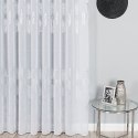 MARIETTA Firanka fantazyjna z ołowianką, wys. 300cm, kolor biały ze srebrnym nadrukiem 000261/OLO/001/000300/1