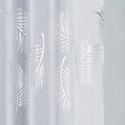 MARIETTA Firanka fantazyjna z ołowianką, wys. 300cm, kolor biały ze srebrnym nadrukiem 000261/OLO/001/000300/1