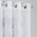 MARIETTA Firanka fantazyjna z ołowianką, wys. 300cm, kolor biały ze srebrnym nadrukiem 000261/OLO/001/000300/1