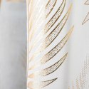 MARIETTA Firanka fantazyjna z ołowianką, wys. 300cm, kolor 004 biały ze złotym nadrukiem 000261/OLO/004/000300/1
