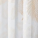 MARIETTA Firanka fantazyjna z ołowianką, wys. 300cm, kolor 004 biały ze złotym nadrukiem 000261/OLO/004/000300/1