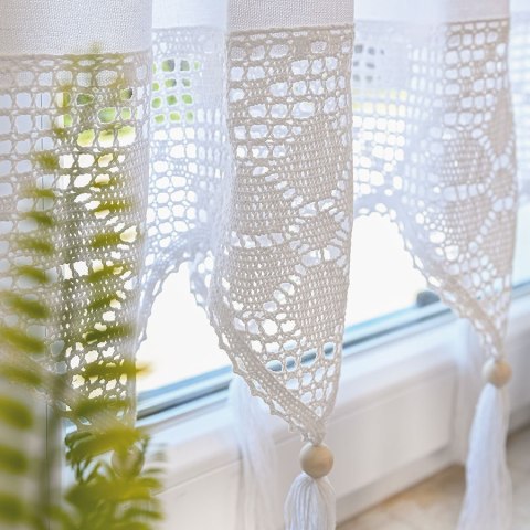 RACHELA Zazdrostka z ażurem, wys. 45cm, kolor biały 912432/000/001/000045/1