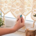 RACHELA Zazdrostka z ażurem, wys. 45cm, kolor 012 kremowy 912432/000/012/000045/1