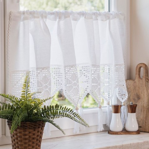 RACHELA Zazdrostka z ażurem, wys. 75cm, kolor biały 912432/000/001/000075/1