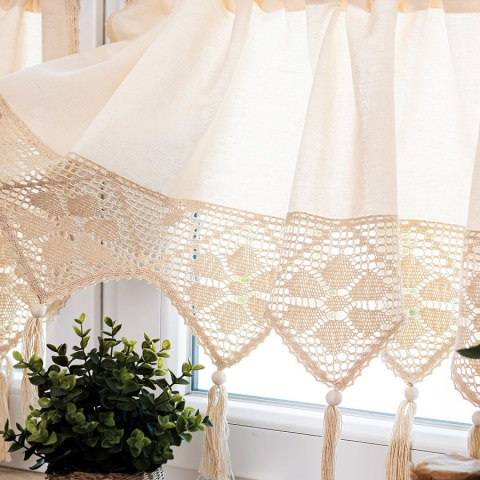 RACHELA Zazdrostka z ażurem, wys. 75cm, kolor 012 kremowy 912432/000/012/000075/1