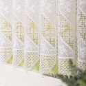 Zazdrostka haftowana panelowa na batyście, wys. 40cm, kolor biały 096204/388/001/000040/1