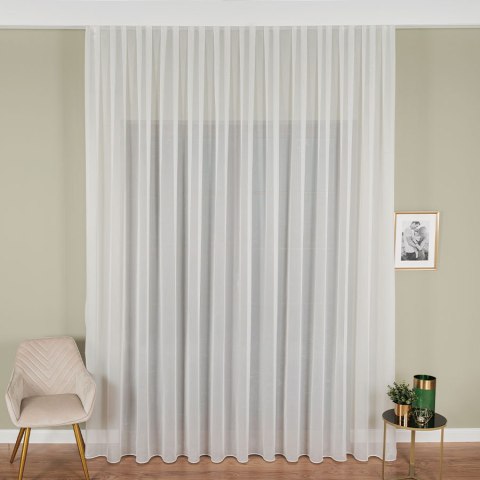 Firanka fantazyjna w jodełkę, z ołowianką, wys. 300cm, kolor biały 019303/OLO/001/000300/1