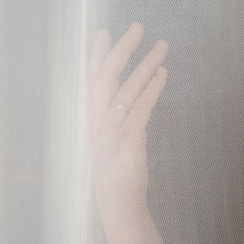 Firanka fantazyjna w jodełkę, z ołowianką, wys. 300cm, kolor biały 019303/OLO/001/000300/1