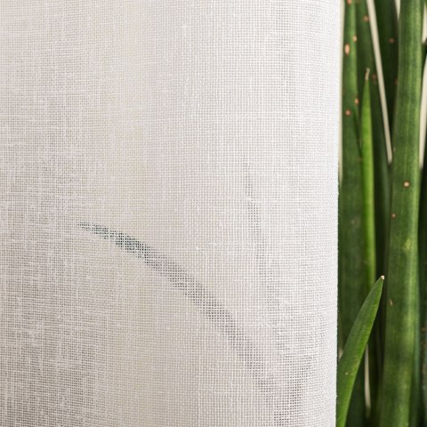 Firanka fantazyjna z ołowianką, wys. 160 cm, kolor biały 002135/OLO/001/000160/1