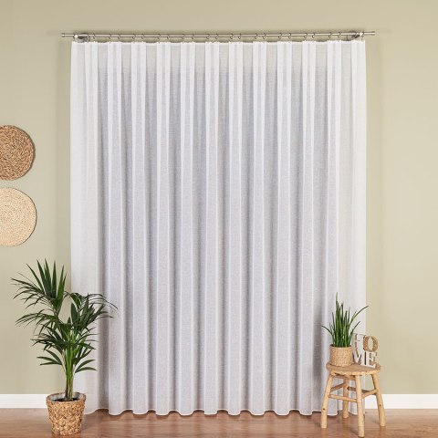 Firanka fantazyjna z ołowianką, wys. 250 cm, kolor biały 002135/OLO/001/000250/1