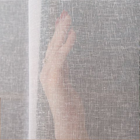 Firanka fantazyjna z ołowianką, wys. 250 cm, kolor biały 002135/OLO/001/000250/1