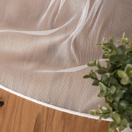 Firanka fantazyjna z ołowianką, wys. 250 cm, kolor biały 021137/OLO/001/000250/1