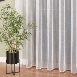 Firanka fantazyjna z ołowianką, wys. 250 cm, kolor biały 021137/OLO/001/000250/1