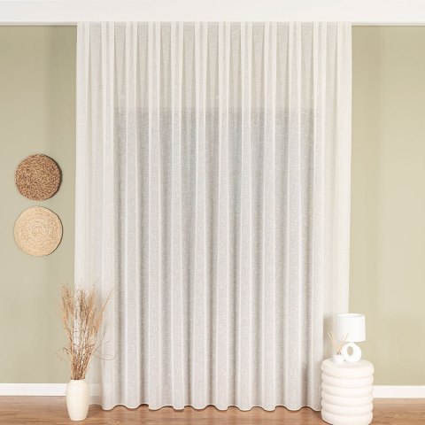 Firanka fantazyjna z ołowianką, wys. 300cm, kolor 002 kremowy 016989/OLO/002/000300/1