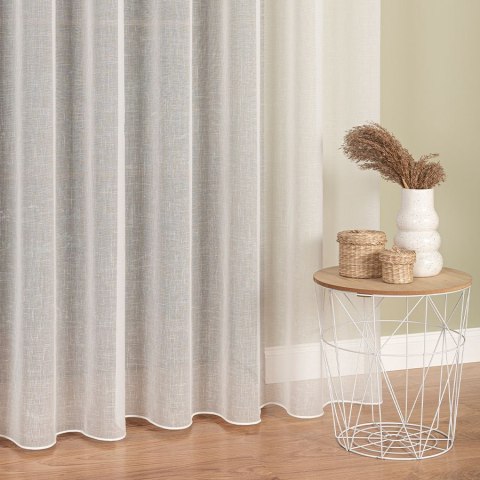 Firanka fantazyjna z ołowianką, wys. 300cm, kolor 012 kremowy 283004/OLO/012/000300/1