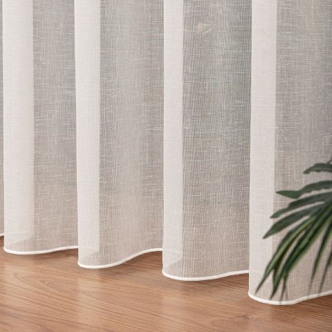 Firanka fantazyjna z ołowianką, wys. 300cm, kolor 012 kremowy 283004/OLO/012/000300/1