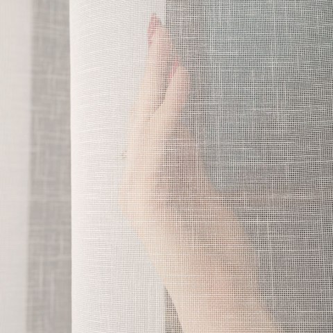 Firanka fantazyjna z ołowianką, wys. 300cm, kolor 012 kremowy 283004/OLO/012/000300/1