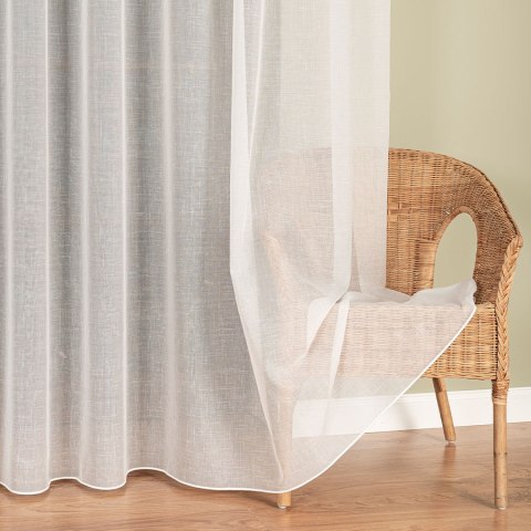 Firanka fantazyjna z ołowianką, wys. 300cm, kolor 012 kremowy 283004/OLO/012/000300/1