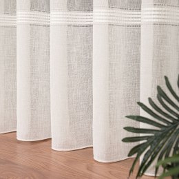 Firanka fantazyjna z ołowianką, wys. 305cm, kolor 010 kremowy 031121/OLO/010/000305/1