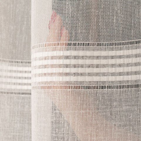 Firanka fantazyjna z ołowianką, wys. 305cm, kolor 010 kremowy 031121/OLO/010/000305/1