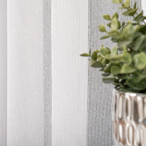 Firanka fantazyjna z ołowianką, wys. 320 cm, kolor biały 021138/OLO/001/000320/1